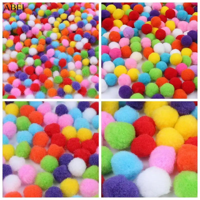 100pcs/lot Mix Colors Pompom DIY Handmade Craft Furball Soft Fluffy Pom pom balls for Wedding party Scrapbooking Home Decoration
100pcs/lot Mix Colors Pompom DIY Handmade Craft Furball Soft Fluffy Pom pom balls for Wedding party Scrapbooking Home Decoration