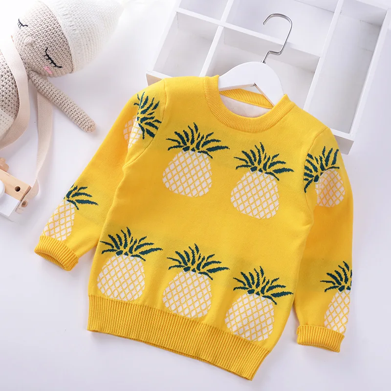 Pineapple Children Clothing Boys Girls Candy Color Knitted Sweater Kids Spring Autumn Cotton Outer Wear Girl Pullover
Pineapple Children Clothing Boys Girls Candy Color Knitted Sweater Kids Spring Autumn Cotton Outer Wear Girl Pullover