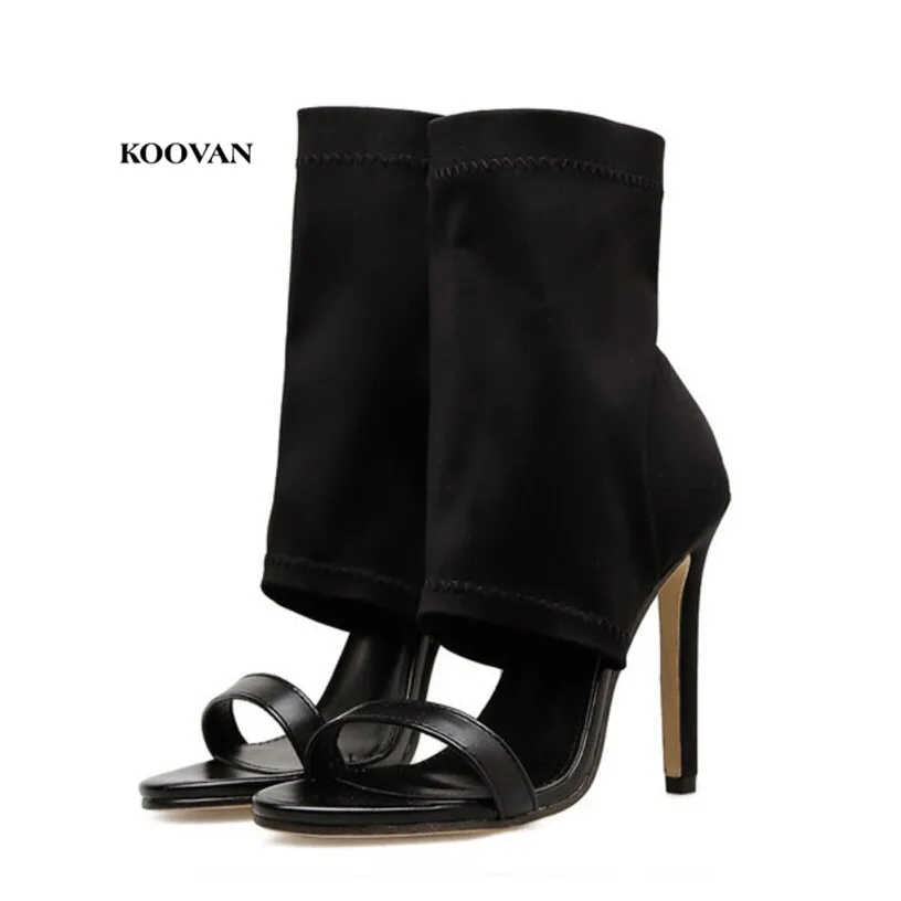 Koovan Women's High Heels Sandals 2020 New Stretch Cloth Personality Hollow High Heel Cool Pumps Women's Shoes Black Sock Boots
Koovan Women's High Heels Sandals 2020 New Stretch Cloth Personality Hollow High Heel Cool Pumps Women's Shoes Black Sock Boots