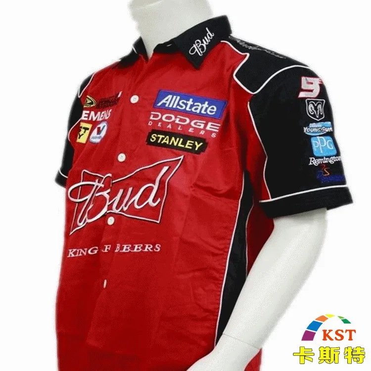 NEW 2020 Brand F1 Car clothing men Summer Short-sleeve Shirt Embroidery Motorcycle Jacket karting race suit for Budweiser
NEW 2020 Brand F1 Car clothing men Summer Short-sleeve Shirt Embroidery Motorcycle Jacket karting race suit for Budweiser