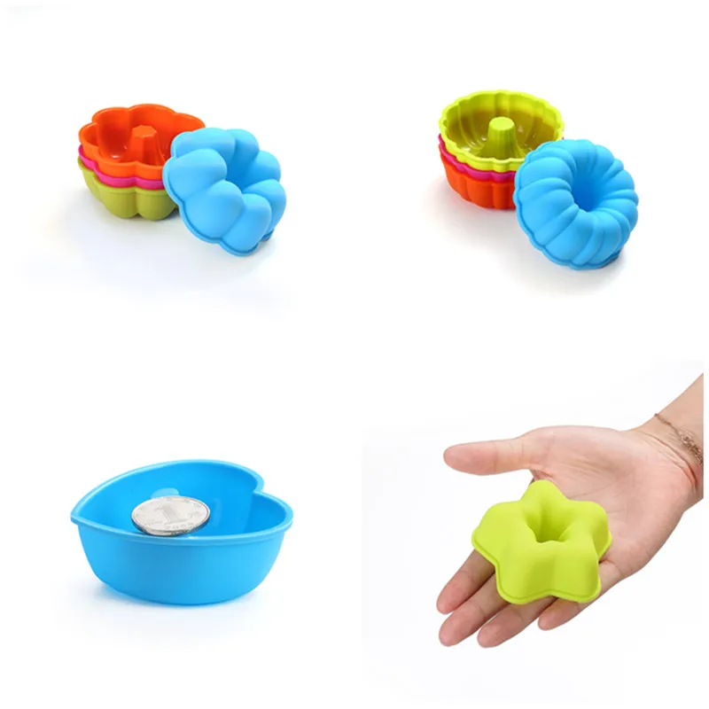 Silicone DIY Donut Maker Pumpkin Shape Doughnut Mold Set Desserts Sweet Food Baking Cookie Cake Mould Kitchen Dessert Tool | Дом и сад