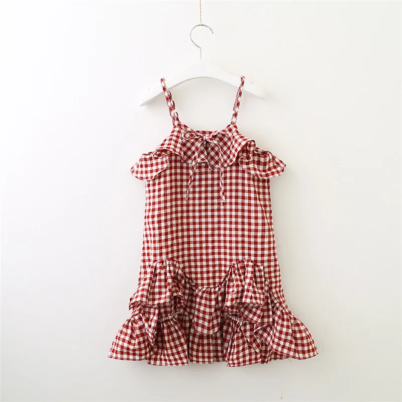 Dulce Amor Baby Girls Strap Dress 2019 Summer Kids Sleeveless Dress For Girls Plaid Ruffles Girl Clothing Beach Dress
Dulce Amor Baby Girls Strap Dress 2019 Summer Kids Sleeveless Dress For Girls Plaid Ruffles Girl Clothing Beach Dress