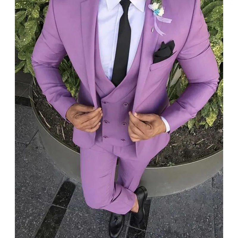 2019 Latest Coat Pant Design Purple Pink Men Suit Slim Fit Groom Tuxedo 3 Piece Custom Wedding Suits Prom Blazer Terno Masculino
2019 Latest Coat Pant Design Purple Pink Men Suit Slim Fit Groom Tuxedo 3 Piece Custom Wedding Suits Prom Blazer Terno Masculino