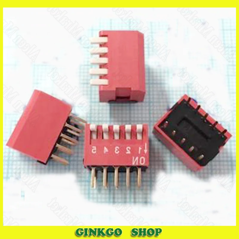1000pcs/lot Factory Outlets 5P DIP Switch Side Dial/Keys 5Position 2.54mm Spacing Red
1000pcs/lot Factory Outlets 5P DIP Switch Side Dial/Keys 5Position 2.54mm Spacing Red