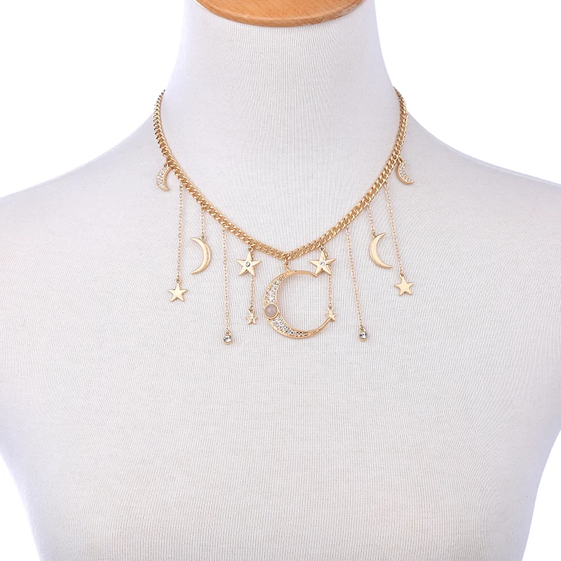 JOOLIM Jewelry Wholesale/2017 Moon Star Zinc Alloy Choker Necklace Fashion Jewelry Mother Gift Jewelry
JOOLIM Jewelry Wholesale/2017 Moon Star Zinc Alloy Choker Necklace Fashion Jewelry Mother Gift Jewelry