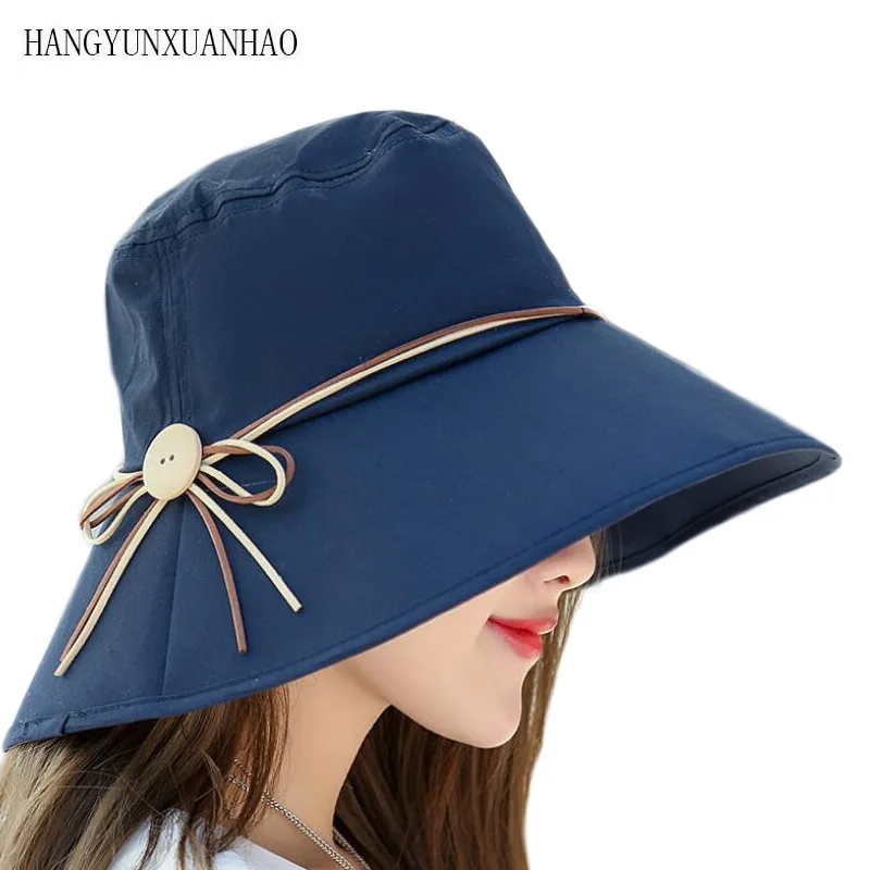2019 new Sun Hat With Bow Wide Large Brim Cap Women Hat Female Lady Bucket Hat summer woman Anti-UV Panama Sun Cap
2019 new Sun Hat With Bow Wide Large Brim Cap Women Hat Female Lady Bucket Hat summer woman Anti-UV Panama Sun Cap