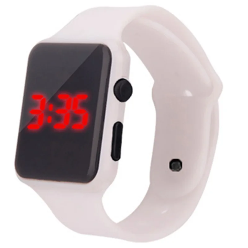 Top Brand Square Mirror Face Silicone Band Digital Watch Red LED Digital Watches Male Female WristWatch Sport Boys Clock Hours 
Top Brand Square Mirror Face Silicone Band Digital Watch Red LED Digital Watches Male Female WristWatch Sport Boys Clock Hours