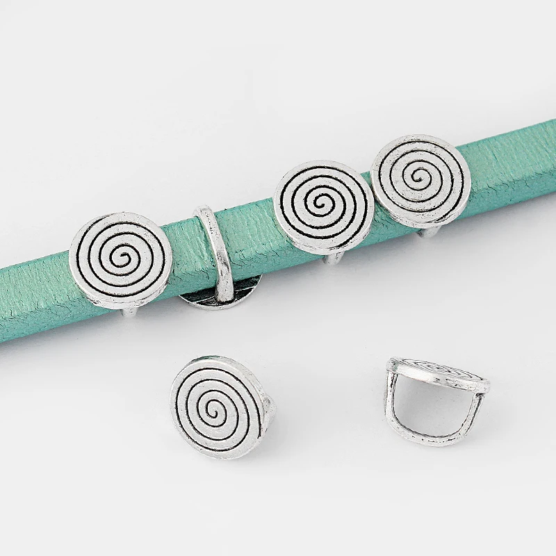 10pcs Silver Color Swirl Spacer Beads For 10*6mm Licorice Leather Jewelry Findings making
10pcs Silver Color Swirl Spacer Beads For 10*6mm Licorice Leather Jewelry Findings making