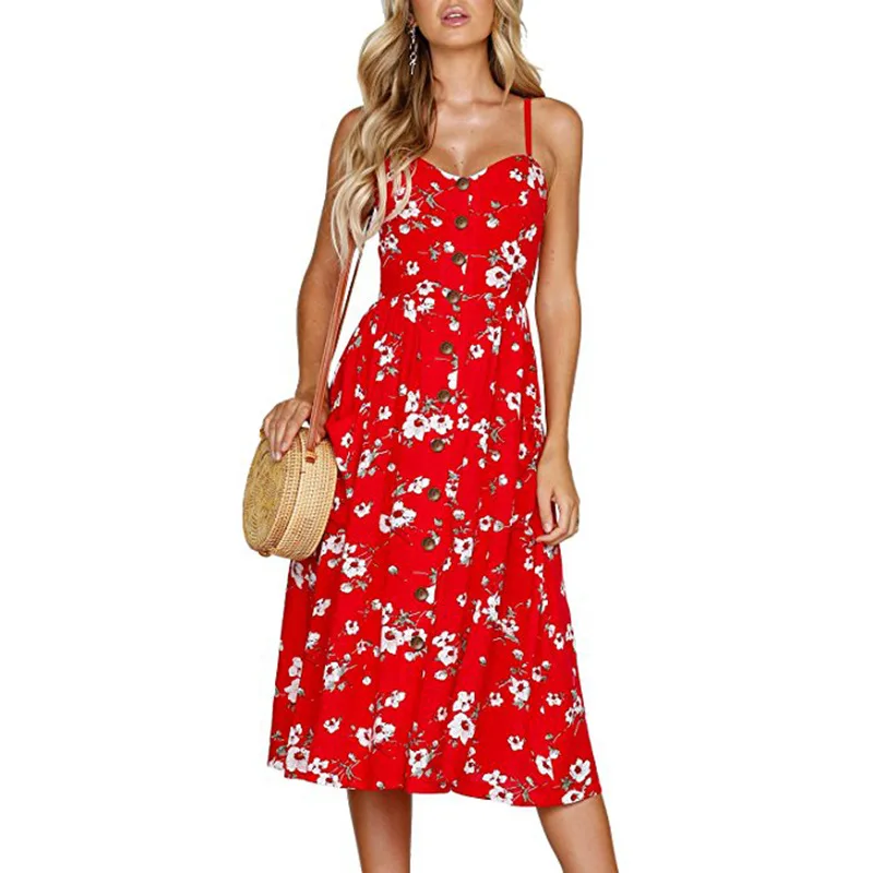 Summer 2019 Strap Print Floral Dot Long Boho Bohemian Beach Dress Women Sundress Sexy Casual Loose Elegant Vintage Ladies Dress
Summer 2019 Strap Print Floral Dot Long Boho Bohemian Beach Dress Women Sundress Sexy Casual Loose Elegant Vintage Ladies Dress