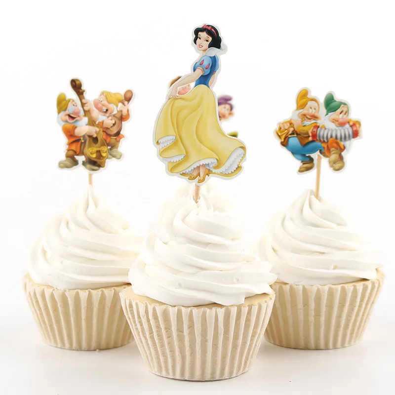 48pcs Snow White Seven Dwarfs Cupcake Toppers Pick Cute Princess Girl Boy Kids Birthday Party Supplies Cake Decoration
48pcs Snow White Seven Dwarfs Cupcake Toppers Pick Cute Princess Girl Boy Kids Birthday Party Supplies Cake Decoration
