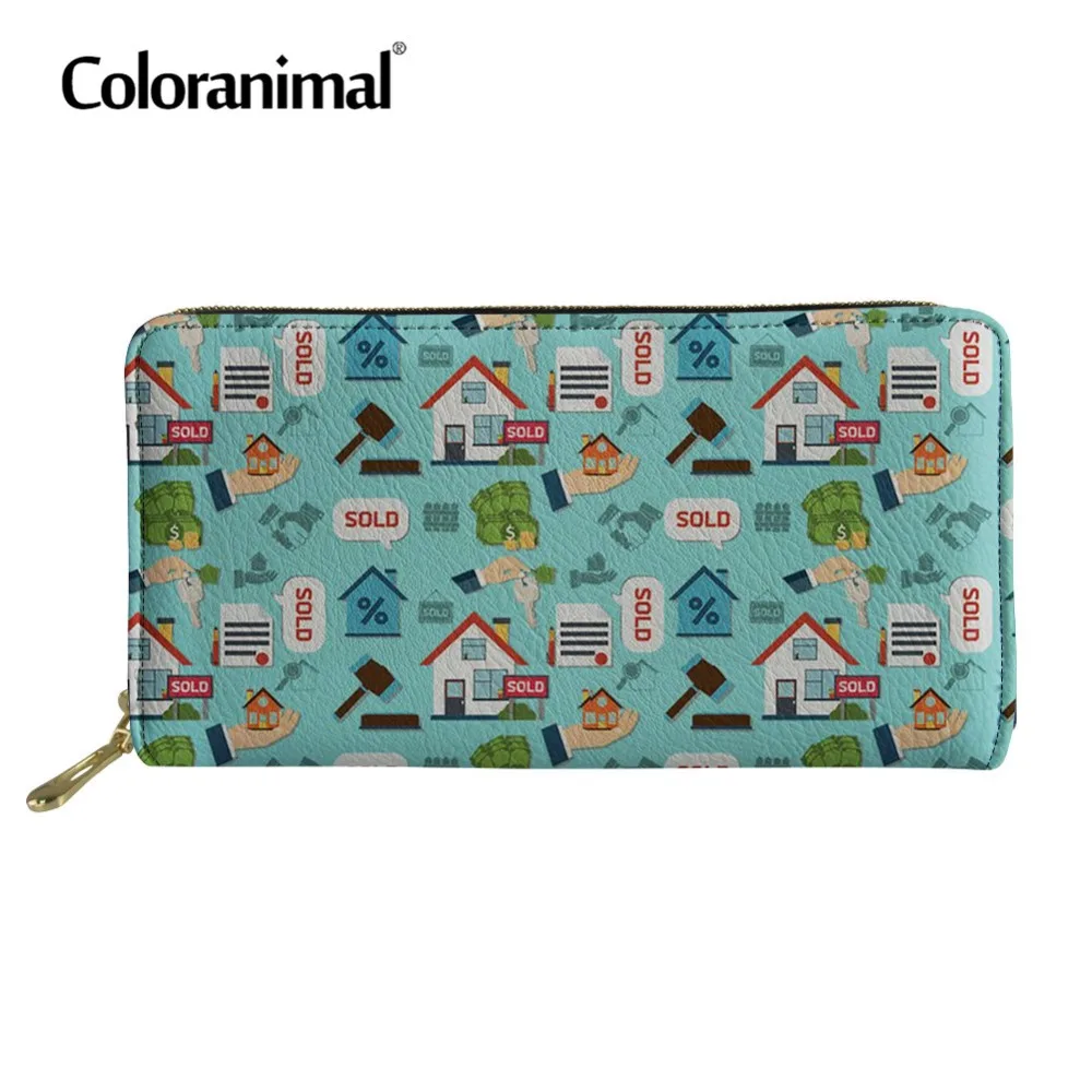 Coloranimal Women Luxury Leather Wallets Brand Design Tote Long Purse Real Estate Pattern Cash Phone Storage Bag Card Holder Bag
Coloranimal Women Luxury Leather Wallets Brand Design Tote Long Purse Real Estate Pattern Cash Phone Storage Bag Card Holder Bag