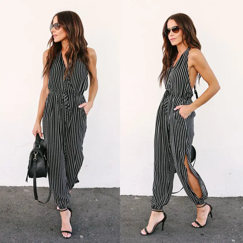 Women Fashion One Piece Jumpsuit V-neck Backless Strap Party Clubwear Loose Casual Outfits
Women Fashion One Piece Jumpsuit V-neck Backless Strap Party Clubwear Loose Casual Outfits
