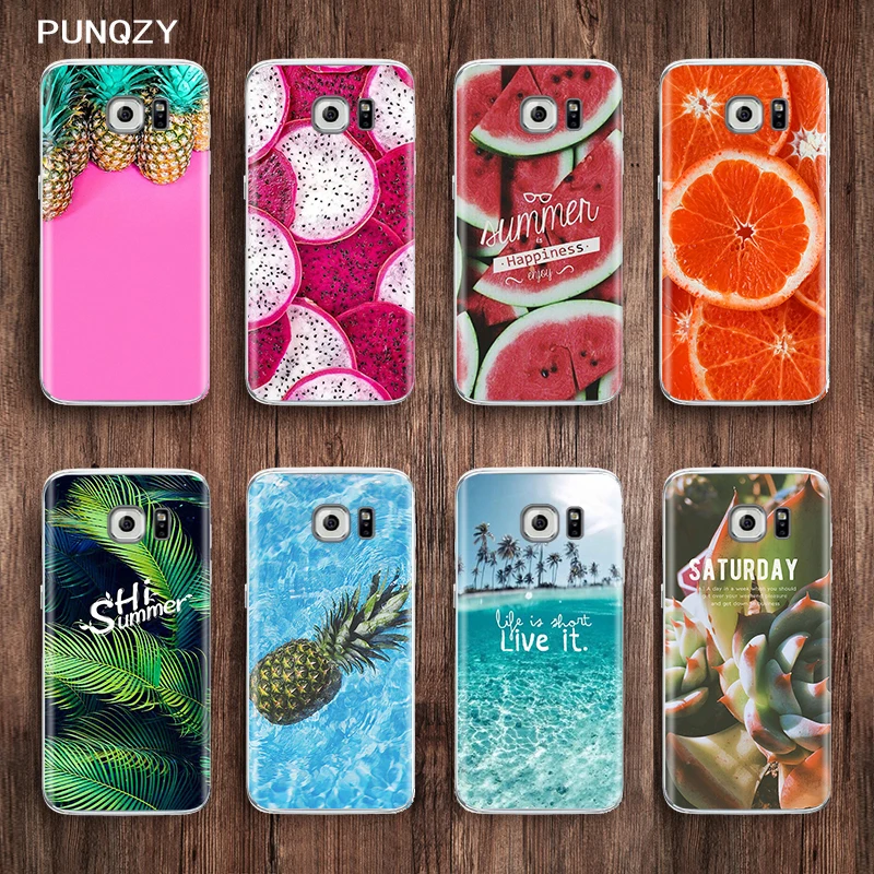 PUNQZY Art пейзажи цветочный чехол для телефона SamSung Galaxy S7 край J1 2016 A6 2018 S8 S9 плюс