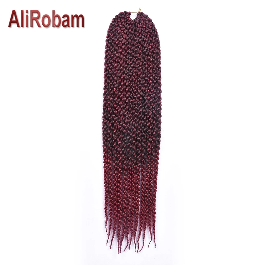AliRobam 3D кубический крученые крючки для волос 22 дюйма накладные волосы с эффектом