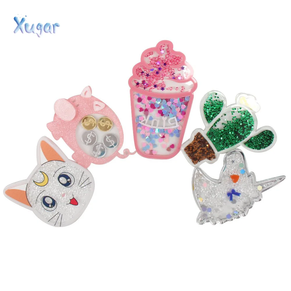 Xugar accessories Unicorn Cactus Acrylic Hot Fashion Liquid Quicksand Cover For Phone DIY Sequin Ice Cream Pig Cat Patch Cases
Xugar accessories Unicorn Cactus Acrylic Hot Fashion Liquid Quicksand Cover For Phone DIY Sequin Ice Cream Pig Cat Patch Cases