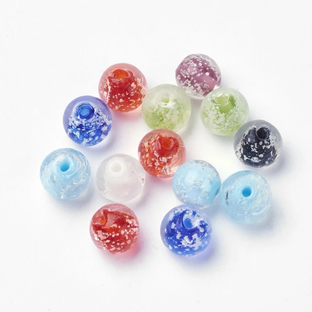 8/10/12mm Luminous Lampwork Beads for Jewelry Making DIY Mixed Color Round Handmade ,200pcs/lot
8/10/12mm Luminous Lampwork Beads for Jewelry Making DIY Mixed Color Round Handmade ,200pcs/lot