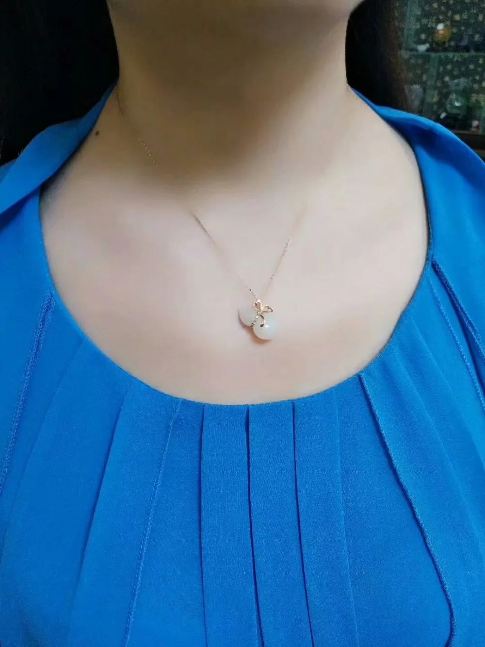 SHILOVEM 18k YELLOW gold Natural white Jasper pendants classic fine Jewelry women wedding plant wholesale new yz12.52001agby
SHILOVEM 18k YELLOW gold Natural white Jasper pendants classic fine Jewelry women wedding plant wholesale new yz12.52001agby
