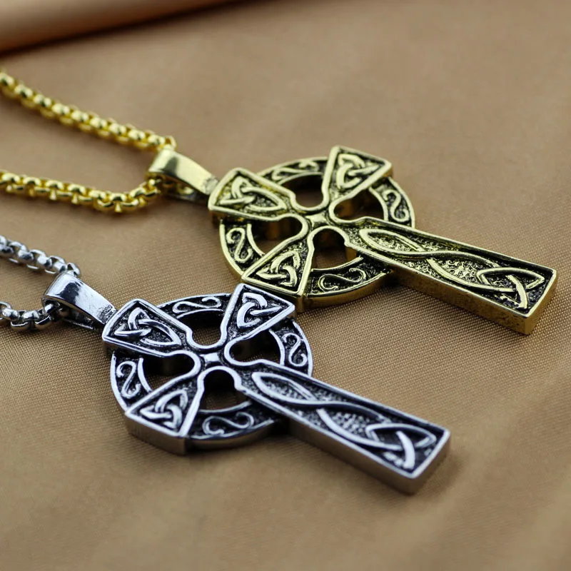 Кристиан подарки христианские ювелирный сплав Triquetra Викинг крест мужской