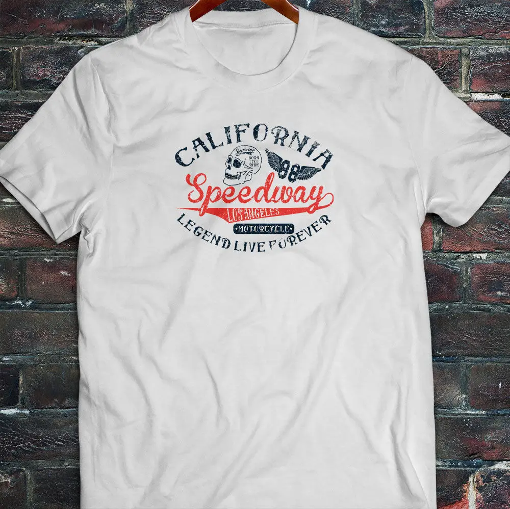 Крутые футболки Designs, Лидер продаж, Мужская футболка California Speedway Biker 88 с мотоциклом, мужская белая футболка
Крутые футболки Designs, Лидер продаж, Мужская футболка California Speedway Biker 88 с мотоциклом, мужская белая футболка