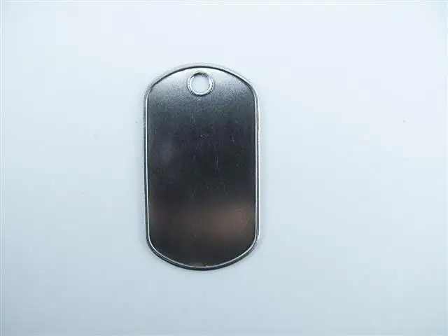 stainless steel dog tag rolled edges and rolled hole polishing army tag military tag
stainless steel dog tag rolled edges and rolled hole polishing army tag military tag