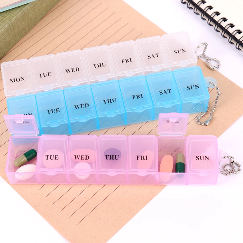 7 Days Pill Case Medicine Storage Tablet Pill Box With Clip Lids Medicine Organizer Pill Case Splitters Storage Dispenser
7 Days Pill Case Medicine Storage Tablet Pill Box With Clip Lids Medicine Organizer Pill Case Splitters Storage Dispenser