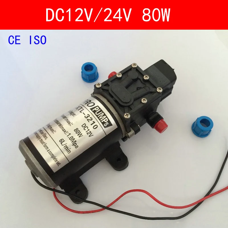 CE ISO Mini Electric Water Pump DC12V 24V 80W High Pressure Micro Diaphragm Water Pump Automatic Switch 6L/min Heavy Duty 3210
CE ISO Mini Electric Water Pump DC12V 24V 80W High Pressure Micro Diaphragm Water Pump Automatic Switch 6L/min Heavy Duty 3210
