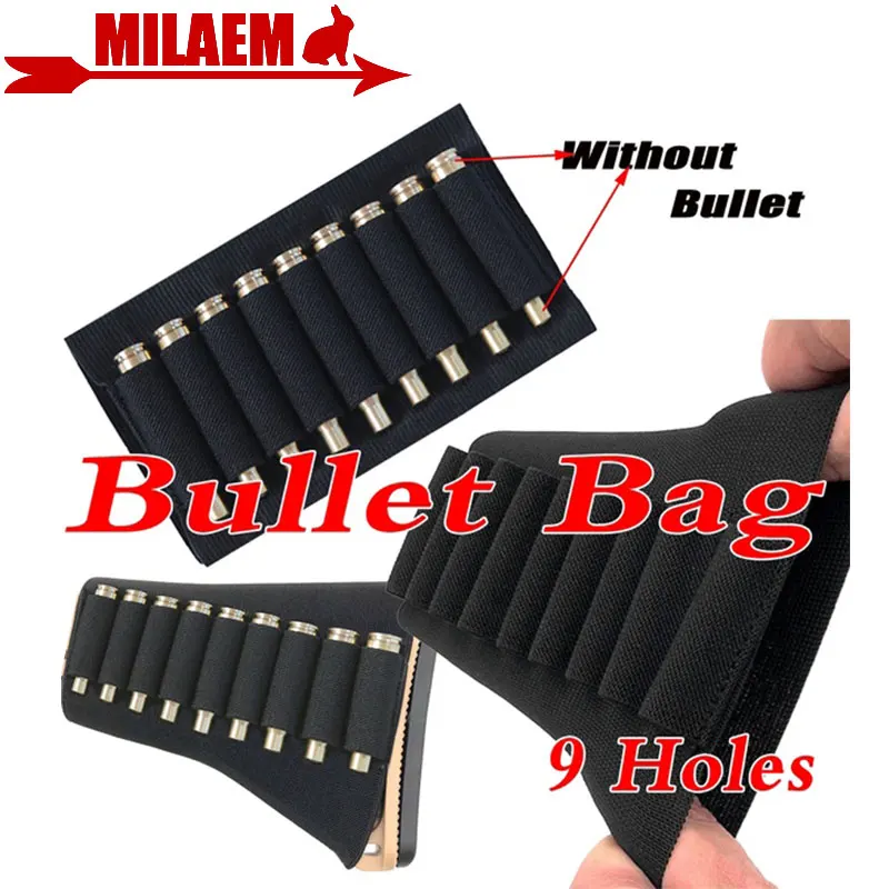 1pc Archery Tactical 9 Round Rifle Ammo Pouch Bullet Shell Cartridge Holder Buttstock Bag Hunting Shooting Training Accessories
1pc Archery Tactical 9 Round Rifle Ammo Pouch Bullet Shell Cartridge Holder Buttstock Bag Hunting Shooting Training Accessories