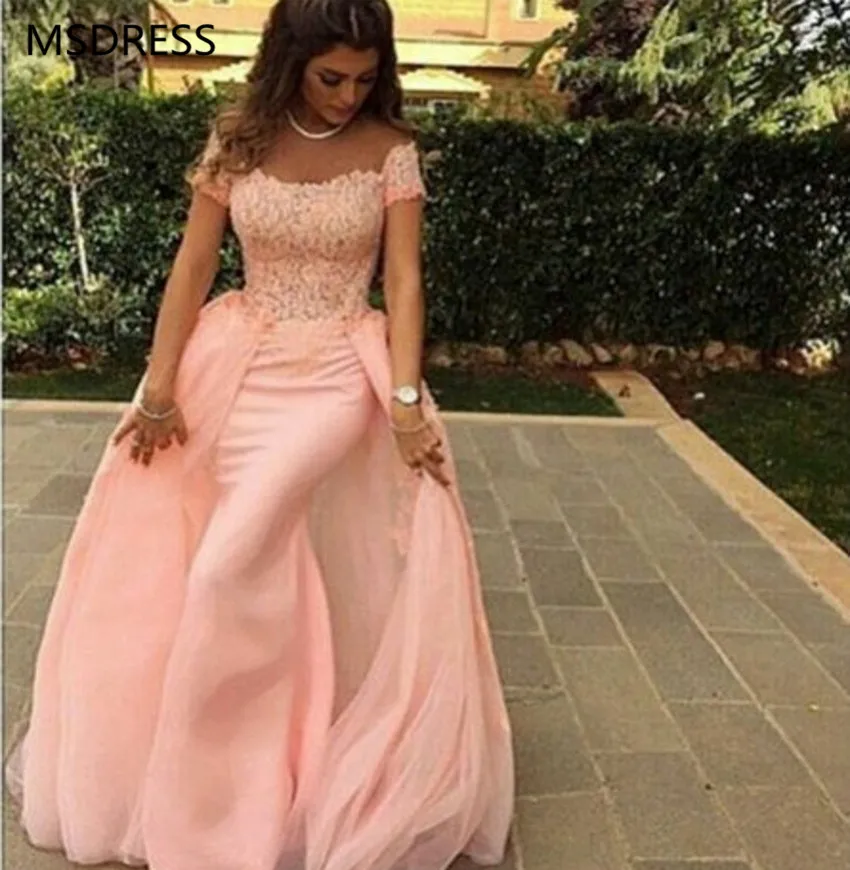 Muslim Evening Dress 2019 Mermaid Cap Sleeves Tulle Lace Dubai Kaftan Saudi Arabic Pink Long Evening Gown Detachable Train
Muslim Evening Dress 2019 Mermaid Cap Sleeves Tulle Lace Dubai Kaftan Saudi Arabic Pink Long Evening Gown Detachable Train