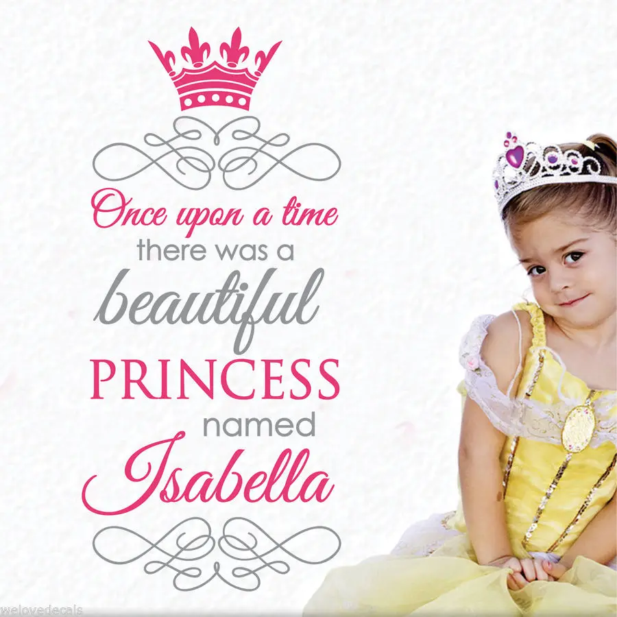 Custom color name princess crown vinyl wall decals decorative mural art girls room wall stickers decorative wallpaper F-103
Custom color name princess crown vinyl wall decals decorative mural art girls room wall stickers decorative wallpaper F-103