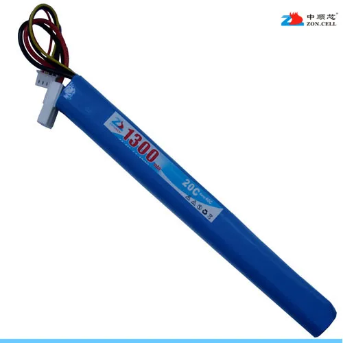 

New In the core 9.6V 1300mAh power 18650 cylindrical lithium iron batteries CS model FNC M4 AK47 G36 Rechargeable Li-ion Cell