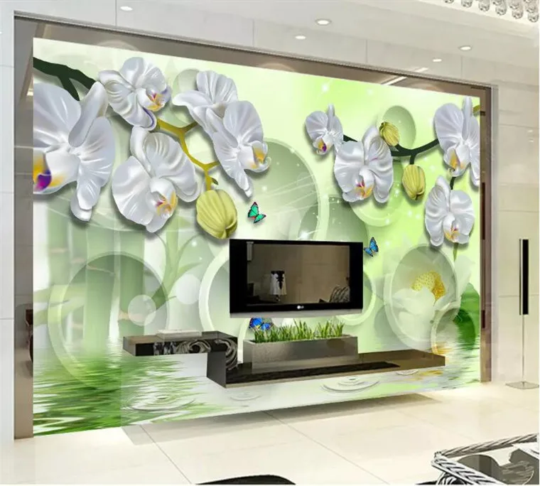 Custom 3D Stereo Relief Mural Modern Silver White Butterfly Orchid Photo Wallpaper For Living Room TV Sofa Backdrop Wall Fresco
Custom 3D Stereo Relief Mural Modern Silver White Butterfly Orchid Photo Wallpaper For Living Room TV Sofa Backdrop Wall Fresco