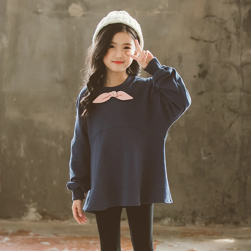 Girls Autumn Hoodie 2018 Trumpet Sleeve Cotton Sweatershirts Loose Children Spring Tops Royal Blue Pullover Outer Wear Clothes
Girls Autumn Hoodie 2018 Trumpet Sleeve Cotton Sweatershirts Loose Children Spring Tops Royal Blue Pullover Outer Wear Clothes