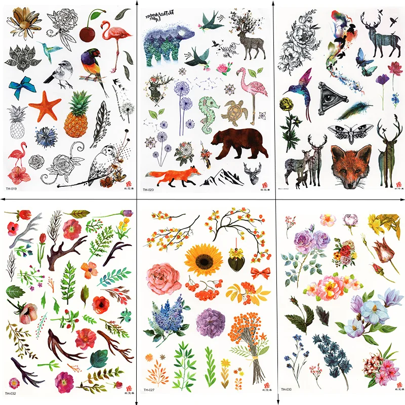 Waterproof Temporary Tattoo Sticker Watercolor Cute little animal pattern tattoo Water Transfer body art fake tattoo
Waterproof Temporary Tattoo Sticker Watercolor Cute little animal pattern tattoo Water Transfer body art fake tattoo