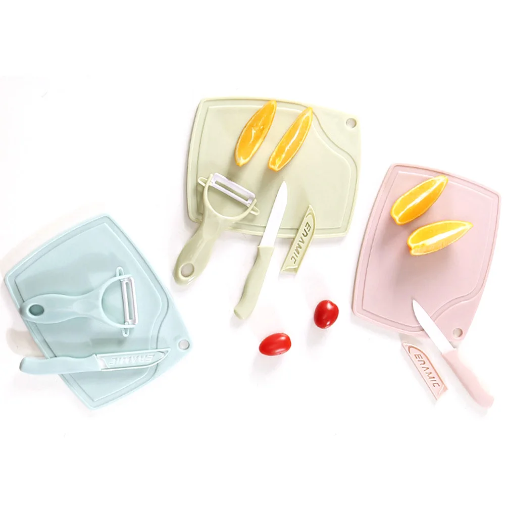 Ceramic fruit knife peeler chopping board chopping board three-piece kitchen ceramic knife paring knife Kitchen accessories
Ceramic fruit knife peeler chopping board chopping board three-piece kitchen ceramic knife paring knife Kitchen accessories