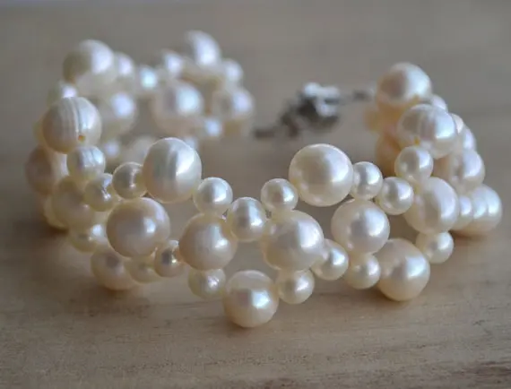 New Arriver Pearl Jewellery,7inches White Natural Freshwater Pearl Bracelet,Handwork ,Girl Wedding Birthday Gift
New Arriver Pearl Jewellery,7inches White Natural Freshwater Pearl Bracelet,Handwork ,Girl Wedding Birthday Gift