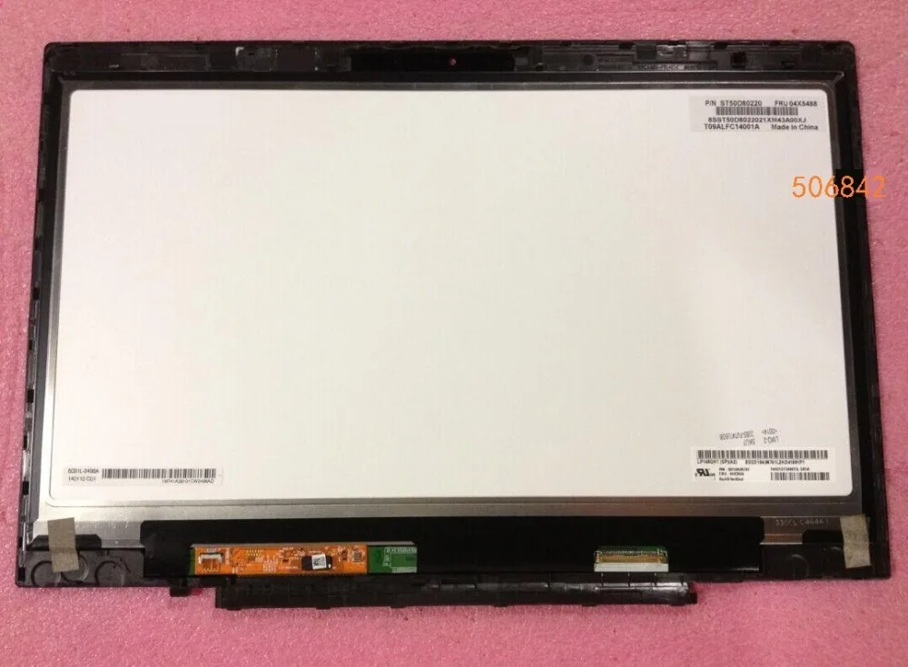 LP140QH1 SPA2 with touch 40PINS 2560*1440 for ThinkPad X1 Carbon LP140QH1 SP A2
LP140QH1 SPA2 with touch 40PINS 2560*1440 for ThinkPad X1 Carbon LP140QH1 SP A2
