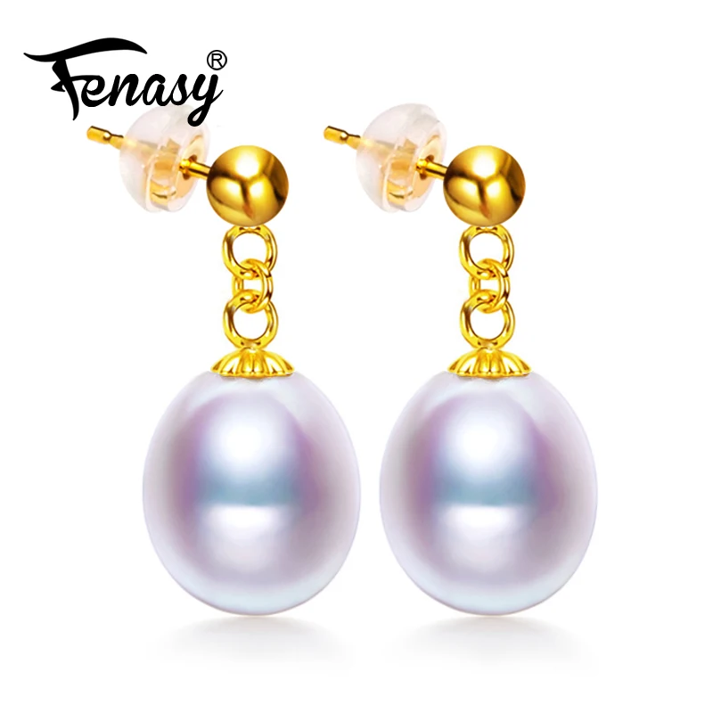 FENASY 18K Gold Earrings Pearl Jewelry Pearl Classic 18k Yellow Gold Stud Earrings For Women Gift Box Long Earrings For Love
FENASY 18K Gold Earrings Pearl Jewelry Pearl Classic 18k Yellow Gold Stud Earrings For Women Gift Box Long Earrings For Love