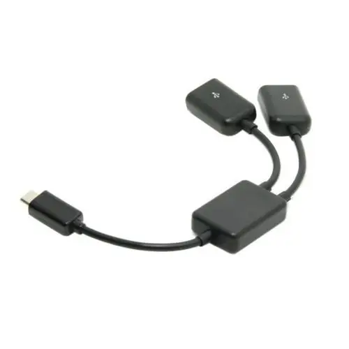 Xiwai Micro USB Host OTG Adapter Cable with Dual Port Hub for Galaxy S5 S4 S3 & Tablet Black Color
Xiwai Micro USB Host OTG Adapter Cable with Dual Port Hub for Galaxy S5 S4 S3 & Tablet Black Color