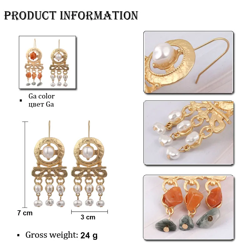 LEADERBEADS ZA Bohemian Simulated-Pearl Drop Earrings for women's Trendy Gold Color Jewelry Girl's Charm Dangle ZA Earrings
LEADERBEADS ZA Bohemian Simulated-Pearl Drop Earrings for women's Trendy Gold Color Jewelry Girl's Charm Dangle ZA Earrings