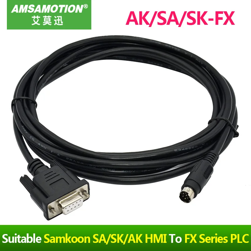 SA/SK/AK FX подходящая Сенсорная панель серии Samkoon Кабель для программирования ПЛК HMI