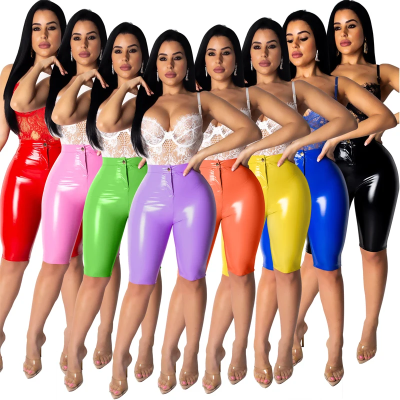 2019 New High Waist PU Leather Summer Shorts Women Button Fly Skinny Short Sexy Pencil Shorts Beach Casual Women Trousers
2019 New High Waist PU Leather Summer Shorts Women Button Fly Skinny Short Sexy Pencil Shorts Beach Casual Women Trousers