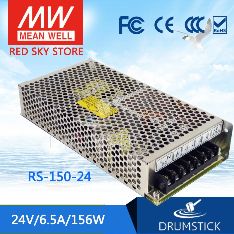 patriotic MEAN WELL RS-150-24 24V 6.5A meanwell RS-150 156W Single Output Switching Power Supply
patriotic MEAN WELL RS-150-24 24V 6.5A meanwell RS-150 156W Single Output Switching Power Supply
