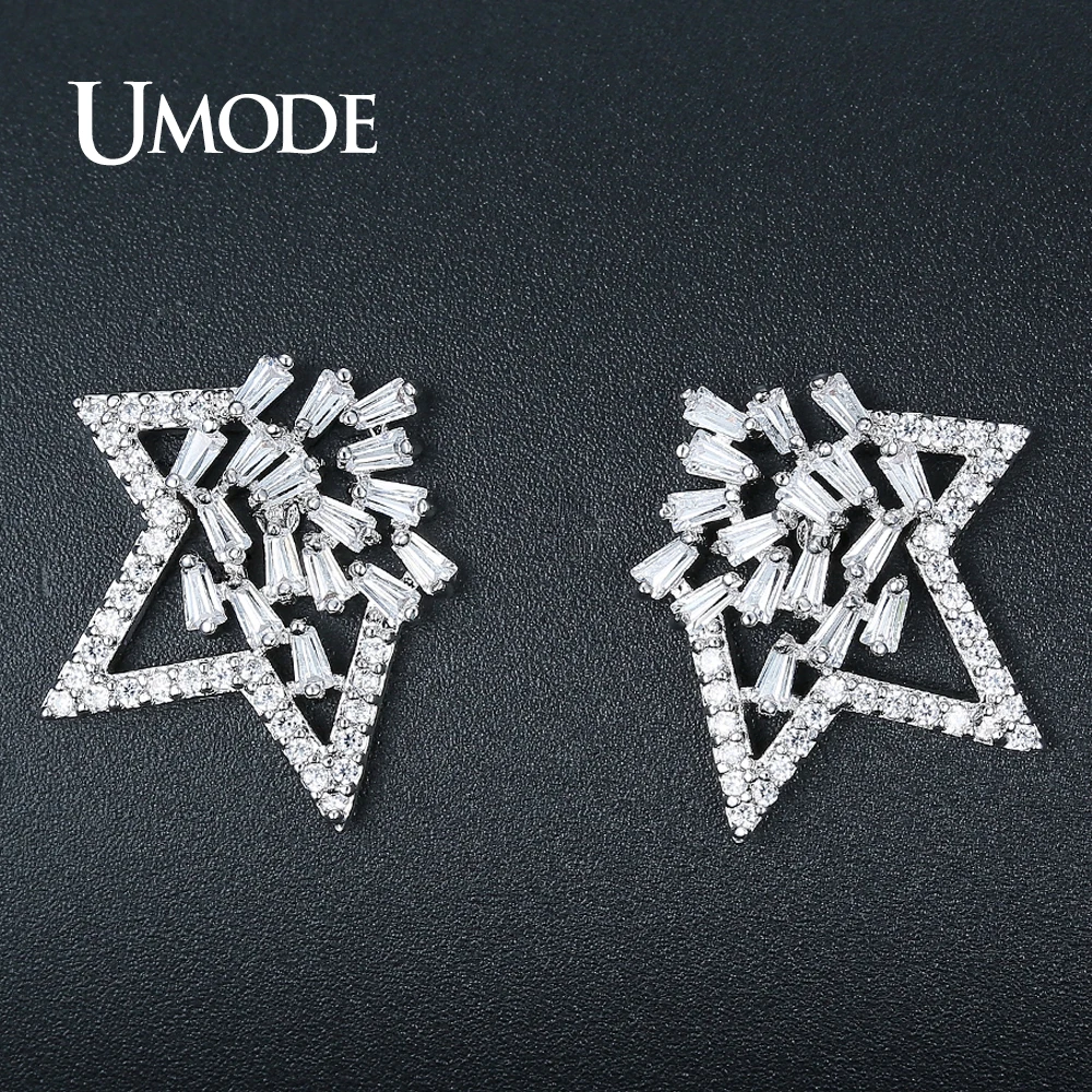 UMODE Brand Design New Fashion Star Stud Earrings for Women White Gold Color Crystal Earings Fashion Jewelry Bijoux Femme UE0335
UMODE Brand Design New Fashion Star Stud Earrings for Women White Gold Color Crystal Earings Fashion Jewelry Bijoux Femme UE0335