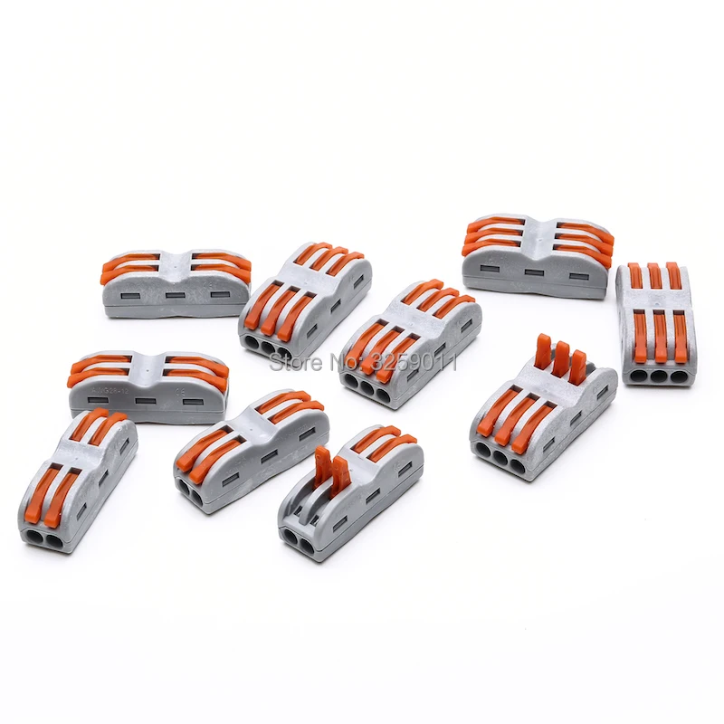 100PCS Fast Terminals For Connection Of Wires Lamps And Lanterns wire Connector SPL-3/222-413 SPL-2/222-412 Assortment Kit
100PCS Fast Terminals For Connection Of Wires Lamps And Lanterns wire Connector SPL-3/222-413 SPL-2/222-412 Assortment Kit