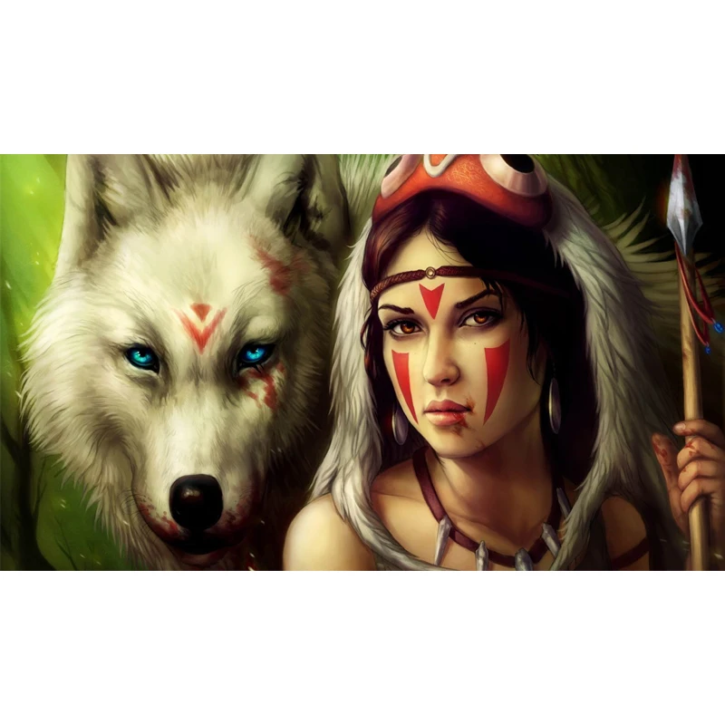 Full Square Drill 5D DIY Diamond Painting "girl spear warrior wolf" Embroidery Cross Stitch Mosaic Home Decor Gift Y2038
Full Square Drill 5D DIY Diamond Painting "girl spear warrior wolf" Embroidery Cross Stitch Mosaic Home Decor Gift Y2038