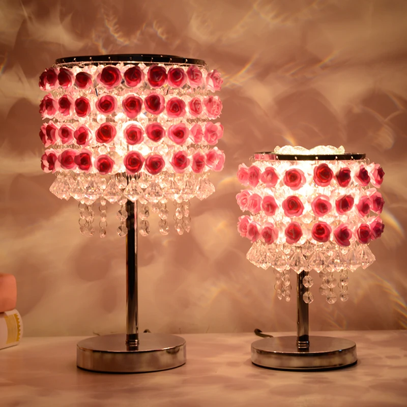 Personalized creative wedding gift table lamp simulation Rose crystal table lamp living room bedroom lamp Table Lamps ZA SJ58
Personalized creative wedding gift table lamp simulation Rose crystal table lamp living room bedroom lamp Table Lamps ZA SJ58