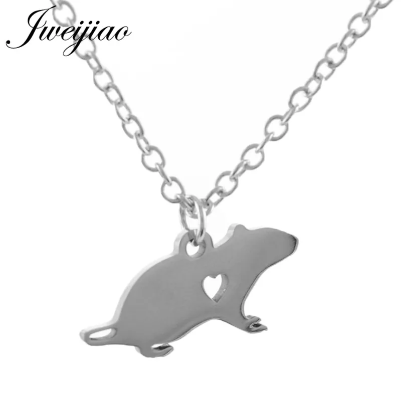 JWEIJIAO Brand Mouse Pendant Necklace Stainless Steel Animal Necklace Simple Summer Style Jewelry For Women Girls SKU40
JWEIJIAO Brand Mouse Pendant Necklace Stainless Steel Animal Necklace Simple Summer Style Jewelry For Women Girls SKU40