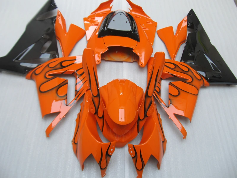 100% new fairings bodywork for Kawasaki ZX10R 2004 2005 NINJA Fairing kit ZX 10R 04 05 black flames in orange bodykits YV44
100% new fairings bodywork for Kawasaki ZX10R 2004 2005 NINJA Fairing kit ZX 10R 04 05 black flames in orange bodykits YV44
