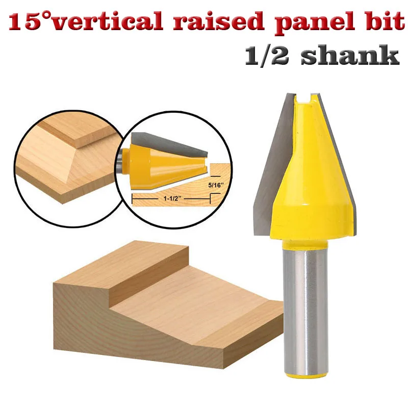1pc Panel Raiser Router Bit - Vertical - Bevel Design - 1/2" Shank Woodworking cutter Tenon Cutter for Woodworking Tools
1pc Panel Raiser Router Bit - Vertical - Bevel Design - 1/2" Shank Woodworking cutter Tenon Cutter for Woodworking Tools