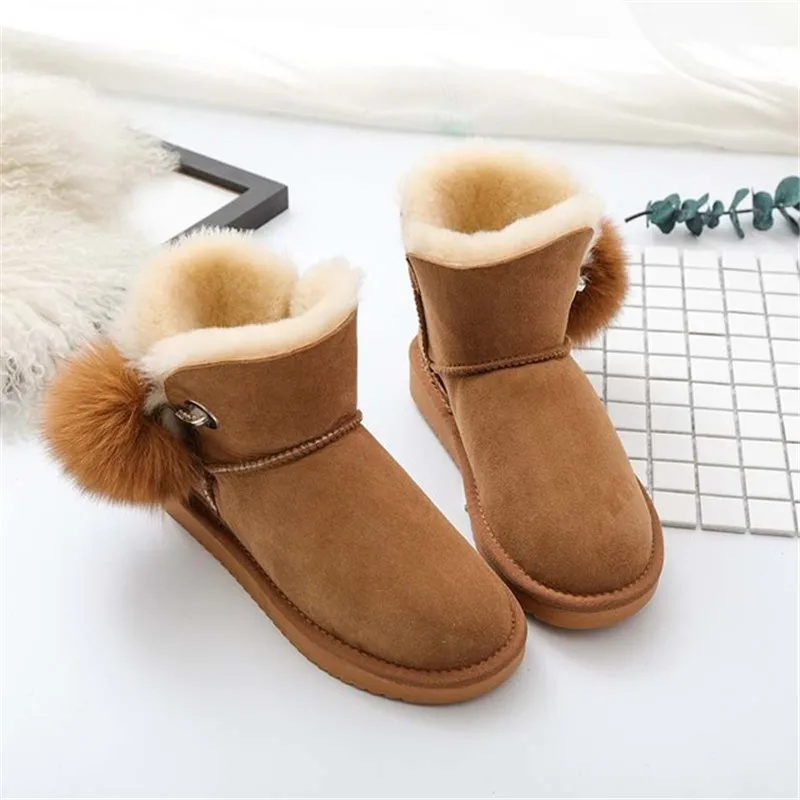 Top Fashion 2022 Women Snow Boots Real Wool Winter Warm Boots Genuine Sheepskin Leather Natural Fur Non-Slip Women Boots
Top Fashion 2022 Women Snow Boots Real Wool Winter Warm Boots Genuine Sheepskin Leather Natural Fur Non-Slip Women Boots